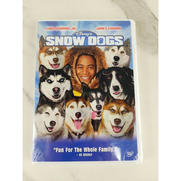 Movie Snow Dogs Disney DVD New Sealed Cuba Gooding Jr Dolby Digital USA - Picture 1 of 11